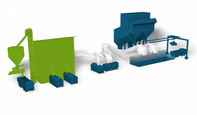 Dry IBA extraction and treatment