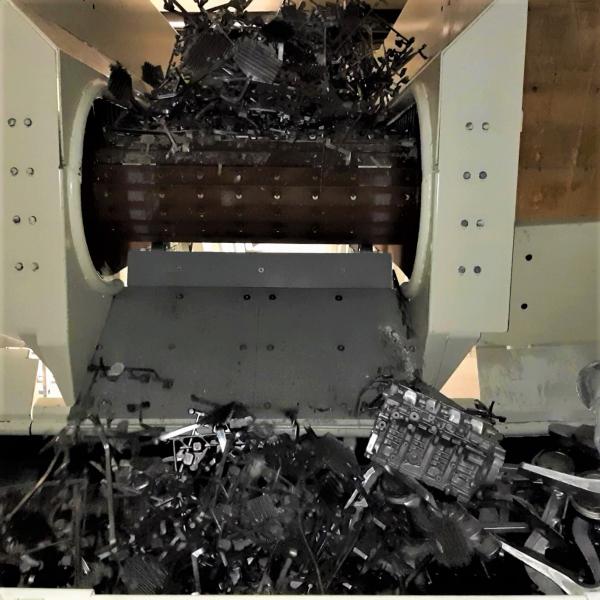 Aluminum scrap conveying