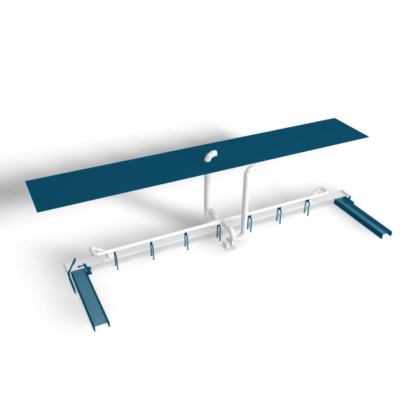 Banda transportadora de piezas forjadas en caliente