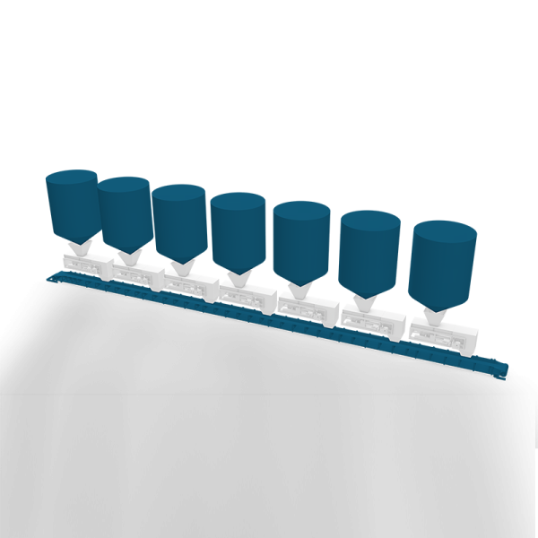 Sistema di pesatura a nastro delle materie prime grezze