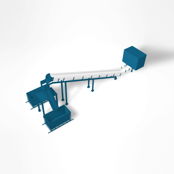 Heavy scrap conveyor for Scrap Sorting and Preparation