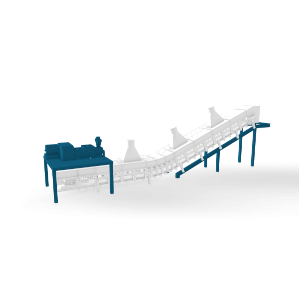 Enfriamiento de hierro briquetado en caliente (HBI)