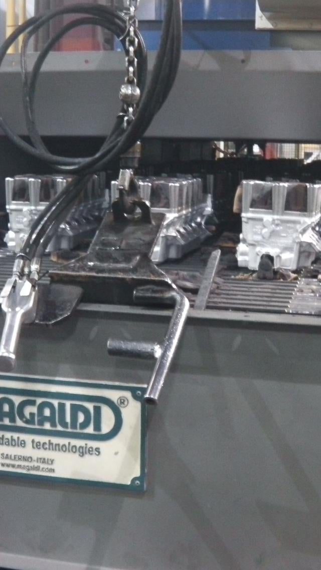 Sistema de enfriamiento de las piezas de aluminio
