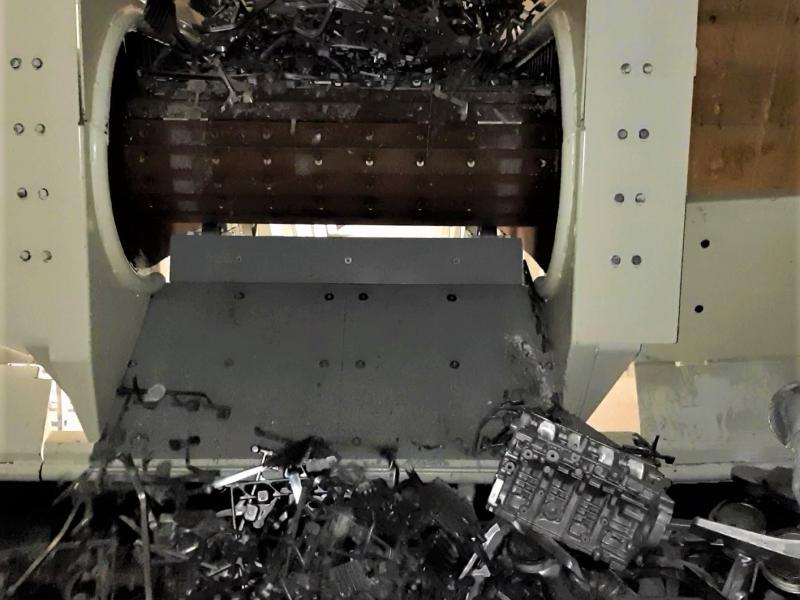 Aluminum scrap conveying