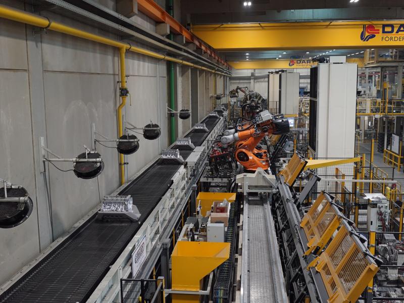 aluminum casting conveying