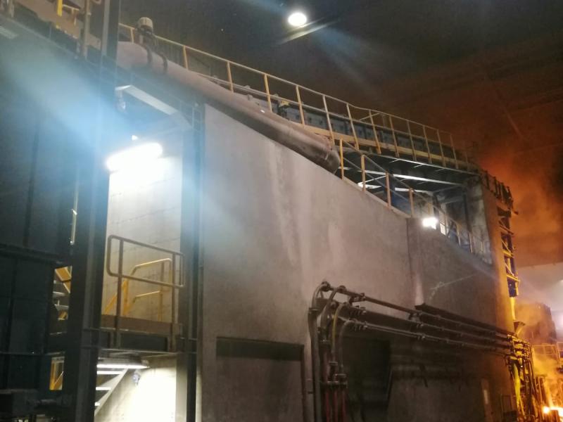 Ladle slag conveying