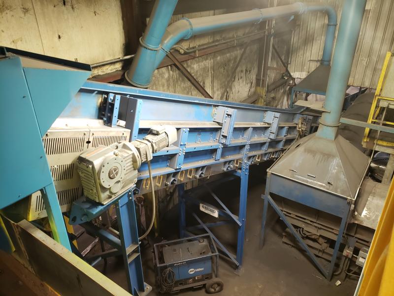shot-blasting machine loading