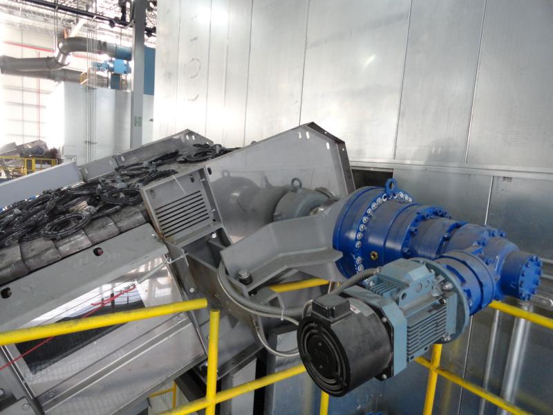 shot-blasting loading