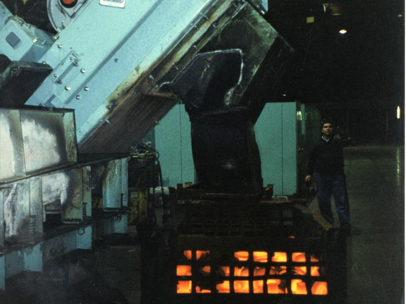 hot forged parts conveying