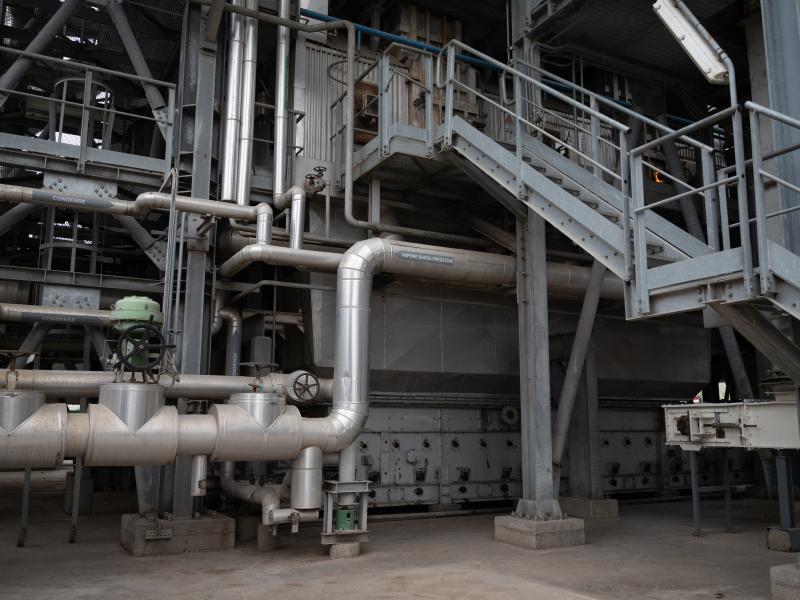 Dry biomass ash handling system
