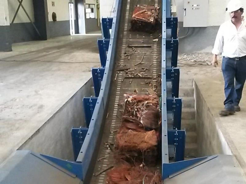 Copper smelter, copper scrap conveying