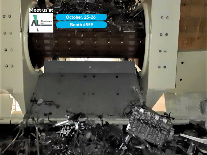 Cold aluminum scrap conveying