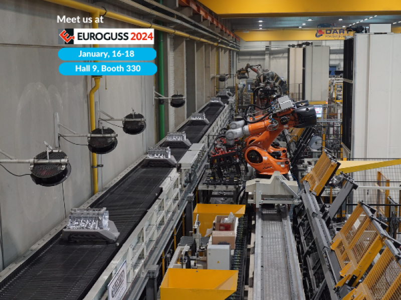 Superbelt conveyor for aluminu casting conveying