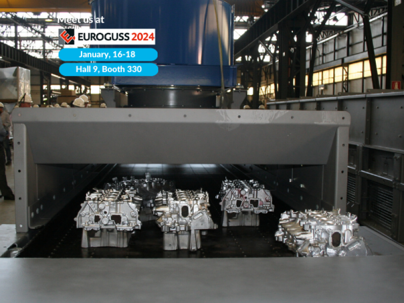 Magaldi casting cooler for aluminum castings
