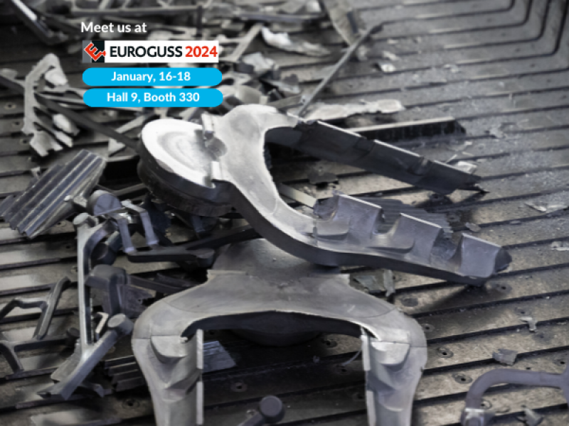 Superbelt conveyor for sprue conveying