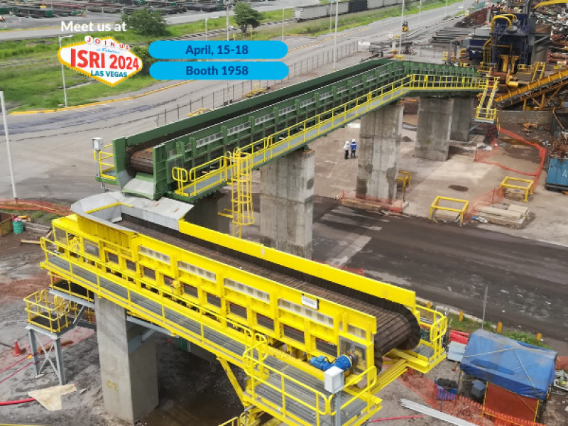 ISRI 2024, scrap handling, Superbelt conveyor for scrap handling