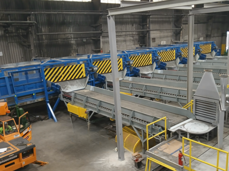 Automatic casting sorting, Superbelt conveyor