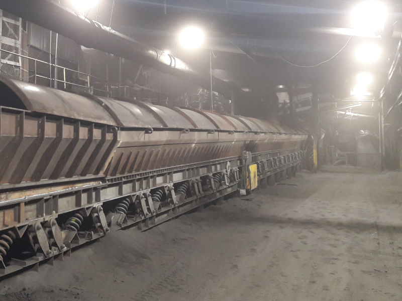 Vibratory conveyor, silica dust, RCS